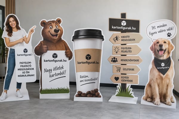 Marketing figurák nyomtatás — Kartonfigura nyomda
