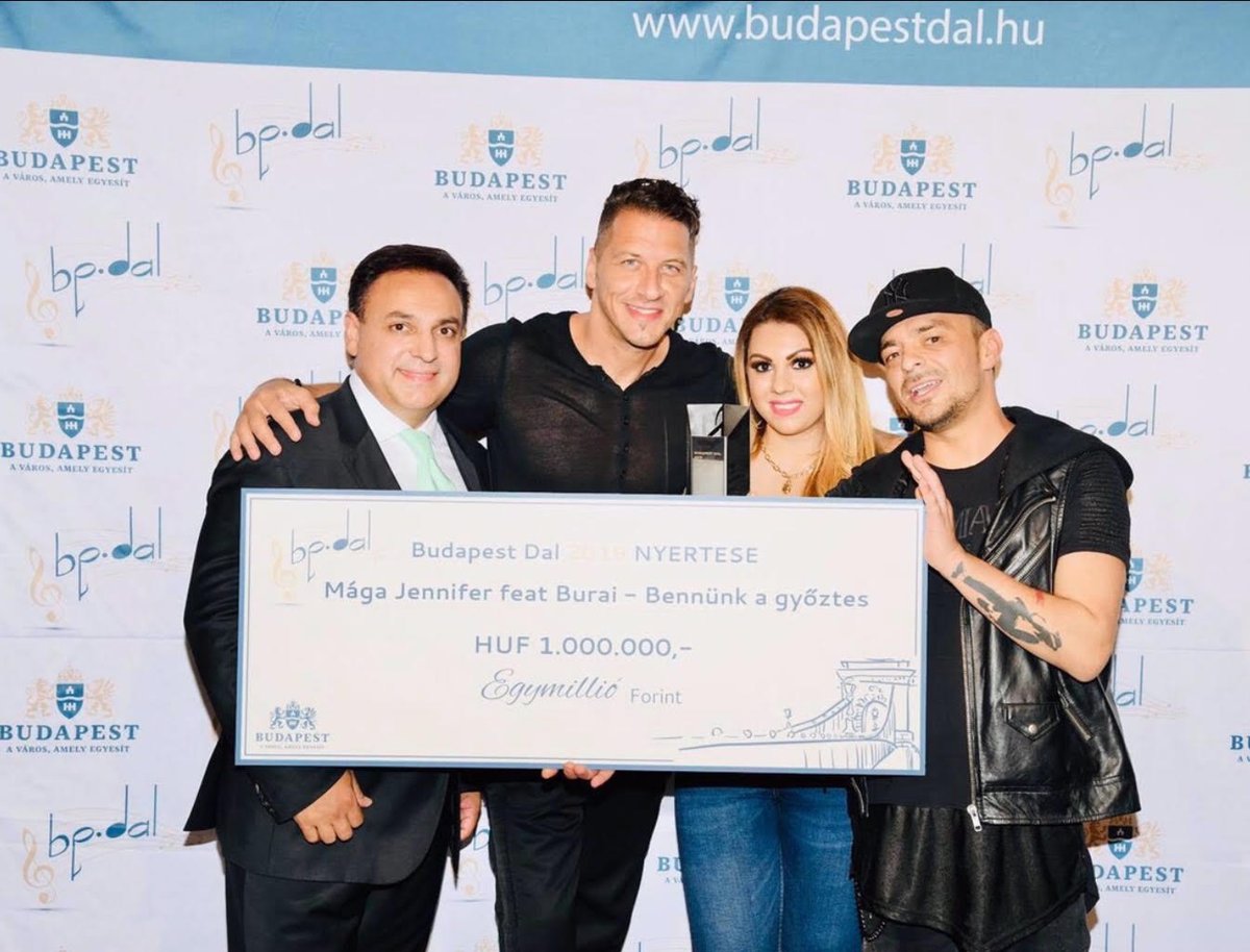 Óriás ajándék csekk Budapest Dal 2019 nyertese