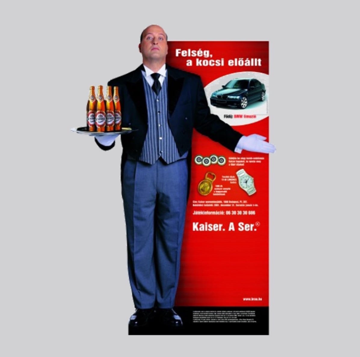 marketing figura butler standee